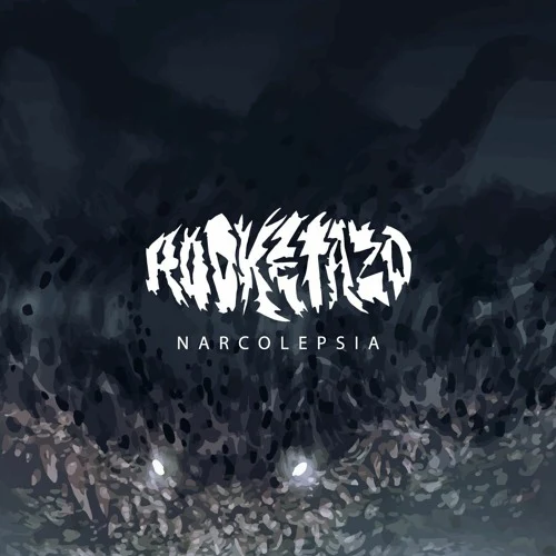 Portada de Narcolepsia: texturas abstractas azules y grises con el logotipo de Rodketazo.